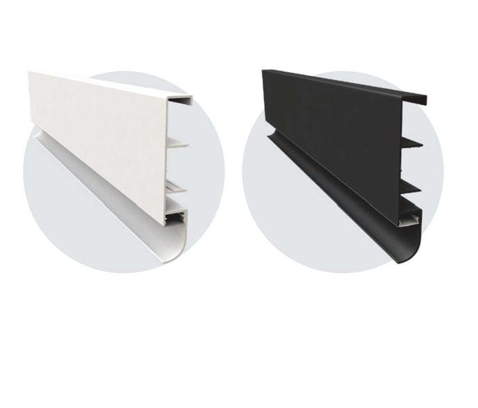 Altı Oval Ledli Süpürgelik Profili